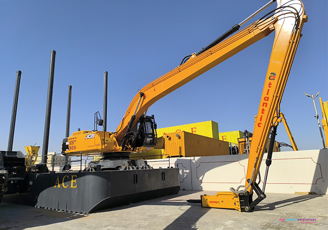 modular barge excavator in uae